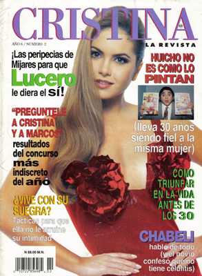 LUCERO REVISTA CRISTINA 1996