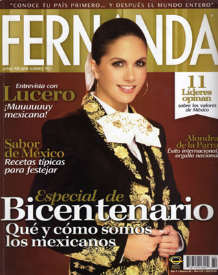Lucero revista FERNANDA 2010